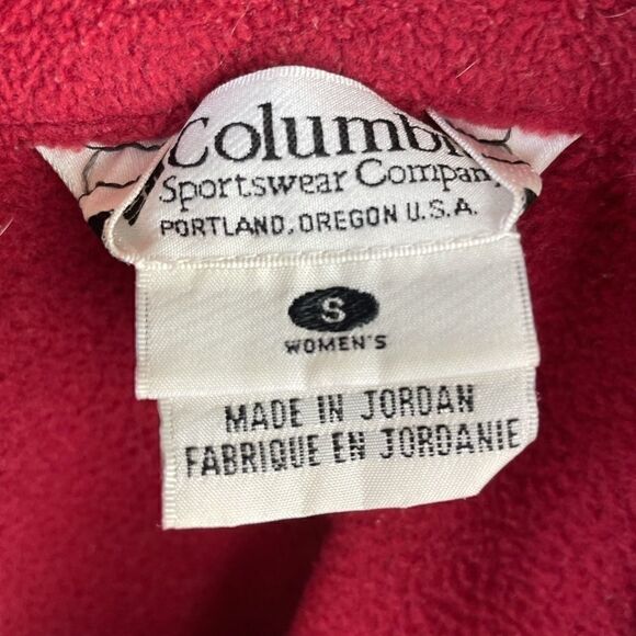 Columbia Fill Zip Fleece Jacket Size S EUC - Picture 6 of 7